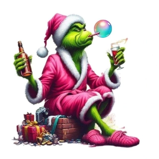 NAŽEHLOVAČKA - Grinch v růžovém županu