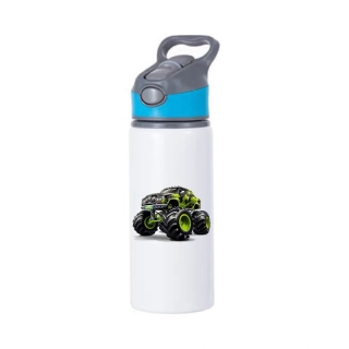 Láhev hliníková - 650 ml Monster auto zelené