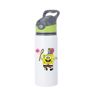 Láhev hliníková - 650 ml spongebob a gerry