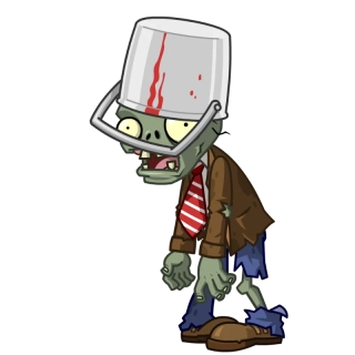 NAŽEHLOVAČKA - Zombies zombík s kbelíkem