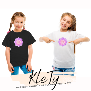 Triko dětské - Mandala růžová