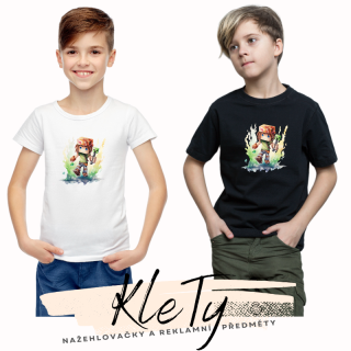 Triko dětské - Minecraft postava kluka