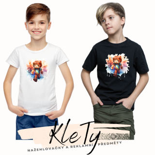 Triko dětské - Minecraft postava kluka1