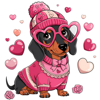 NAŽEHLOVAČKA - Valentýnský jezevčík