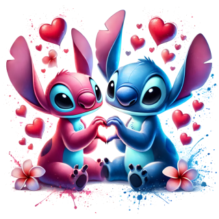 NAŽEHLOVAČKA - Stitch And Angel dělají srdíčko