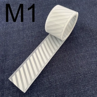 NAŽEHLOVAČKA REFLEXNÍ - Páska šikmé čáry 100x2,5cm