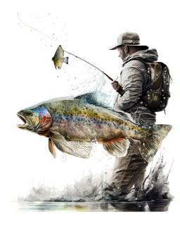 NAŽEHLOVAČKA -  Rybář s rybou