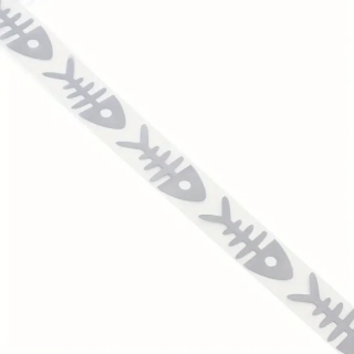 NAŽEHLOVAČKA REFLEXNÍ - Páska kostra ryby 100x3cm