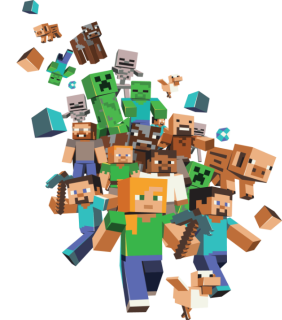 NAŽEHLOVAČKA -  Minecraft postavy