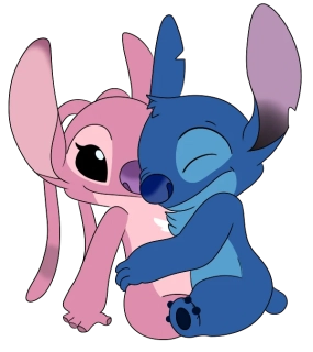 NAŽEHLOVAČKA -  Angel se Stitchem v objetí