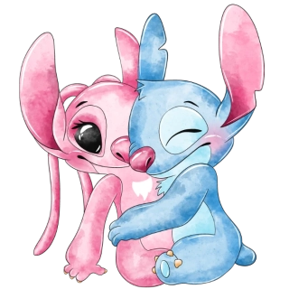 NAŽEHLOVAČKA -  Angel se Stitchem v objetí 1