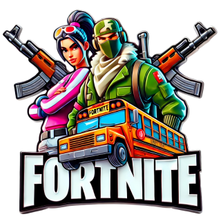 NAŽEHLOVAČKA -  Fortnite dva bojovníci s autobusem