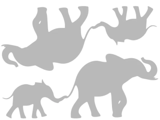 NAŽEHLOVAČKA REFLEXNÍ - Arch dva sloni