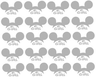 NAŽEHLOVAČKA REFLEXNÍ - Arch mickey uši girl