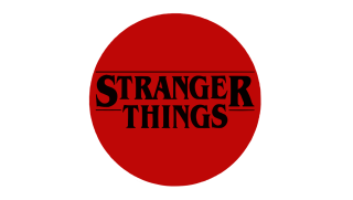 NAŽEHLOVAČKA - stranger things nápis v kruhu