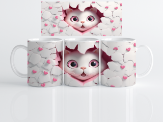 HRNEK - Kočička v srdíčku