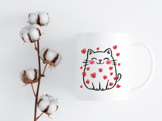 HRNEK - Kočička se srdíčky