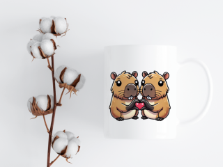 HRNEK - Capybary drží srdíčko