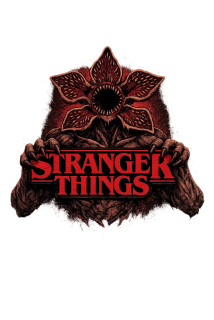 NAŽEHLOVAČKA - stranger things  barevný AI