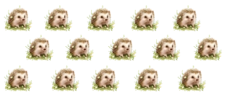 UV DTF samolepky - Ježci