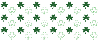 UV DTF samolepky - Čtyřlístky