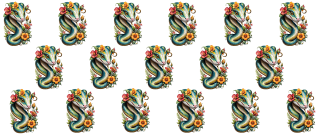 UV DTF samolepky - Hadi s květinami