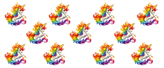 UV DTF samolepky - Jednorožci