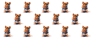 UV DTF samolepky - Křečci