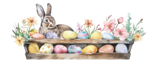 UV DTF samolepky - Zajda s vajíčky