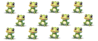 UV DTF samolepky - Žabka