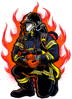 NAŽEHLOVAČKA - Hasič s ohněm