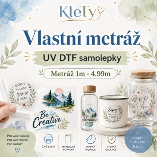 UV DTF SAMOLEPKA - Vlastní metráž