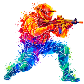 NAŽEHLOVAČKA - Airsoft voják abstrakt