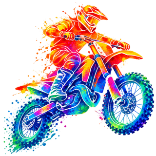 NAŽEHLOVAČKA - Motokros abstrakt