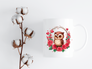 HRNEK - Sova s růžemi