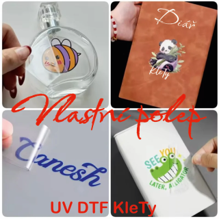 UV DTF SAMOLEPKA - Vlastní text jeden řádek