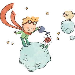 NAŽEHLOVAČKA - Malý princ na planetě s růží