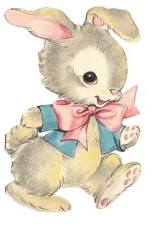 NAŽEHLOVAČKA - Zajíček s mašlí