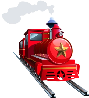 NAŽEHLOVAČKA - Červená lokomotiva