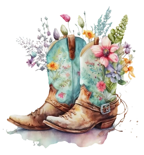 NAŽEHLOVAČKA - Boty s květinami 2