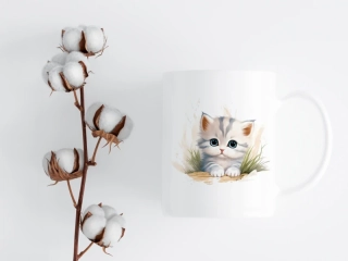 HRNEK - Kočička v trávě