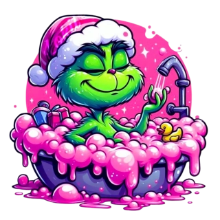 NAŽEHLOVAČKA - Grinch v růžové koupelně