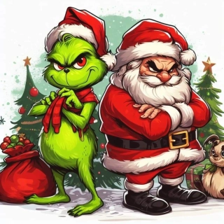 NAŽEHLOVAČKA - Grinch se santou