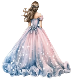 NAŽEHLOVAČKA - Princezna v modrých šatech