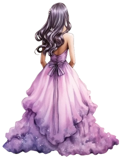 NAŽEHLOVAČKA - Princezna ve fialových šatech