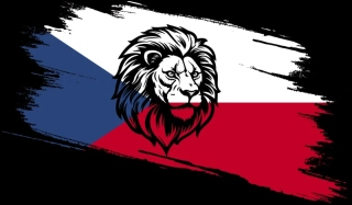 NAŽEHLOVAČKA - Vlajka se lvem
