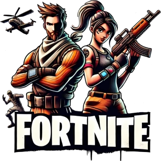 NAŽEHLOVAČKA - Fortnite dva bojovníci s vrtulníkem