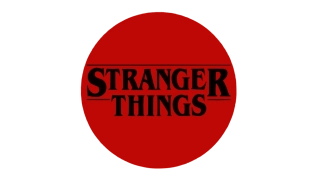 NAŽEHLOVAČKA - stranger things nápis v kruhu