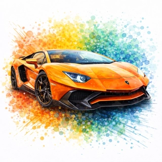 NAŽEHLOVAČKA - Oranžové auto